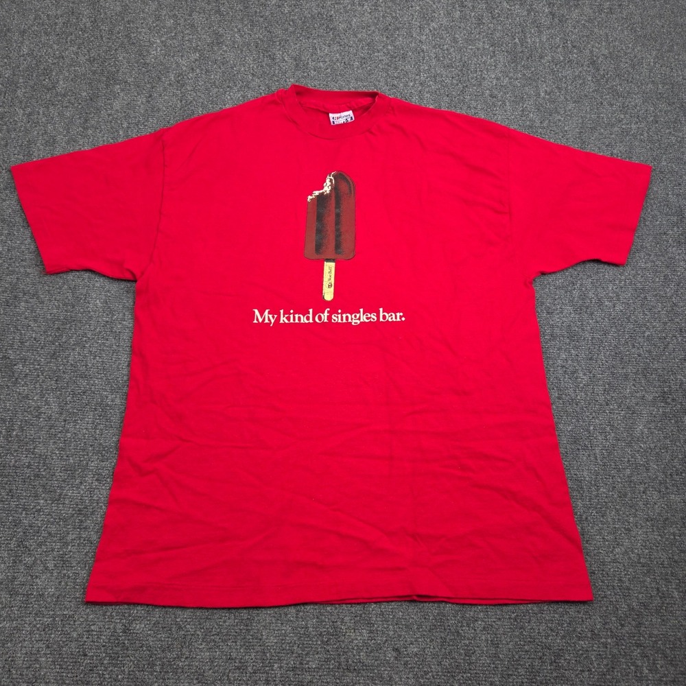 Vintage Blue Bell Ice Cream Tshirt XL Red Hanes Beefy-T Texas 90s Made in USA